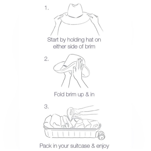 NWT Hat Attack Travel Hat Chapeau in natural / white ONE SIZE - Picture 6 of 6